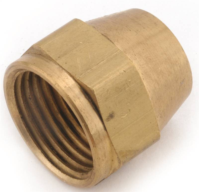 Nut Flare Brass Short 3-8