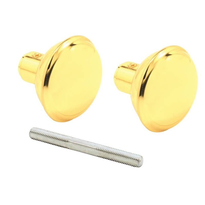 Knob Door Set Brass 2-3-16in