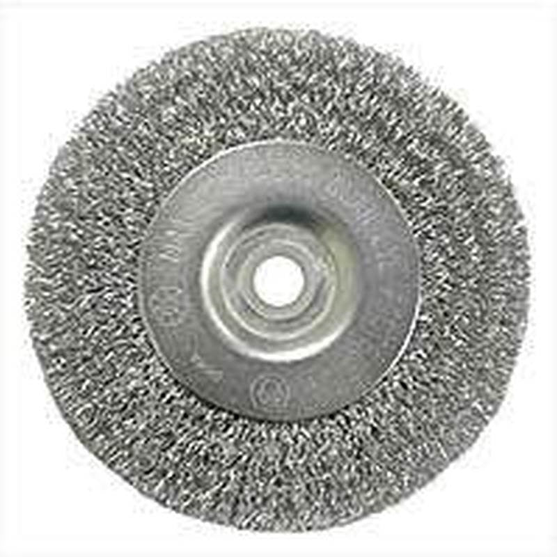 Wheel Brush 4in Crimp Coarse