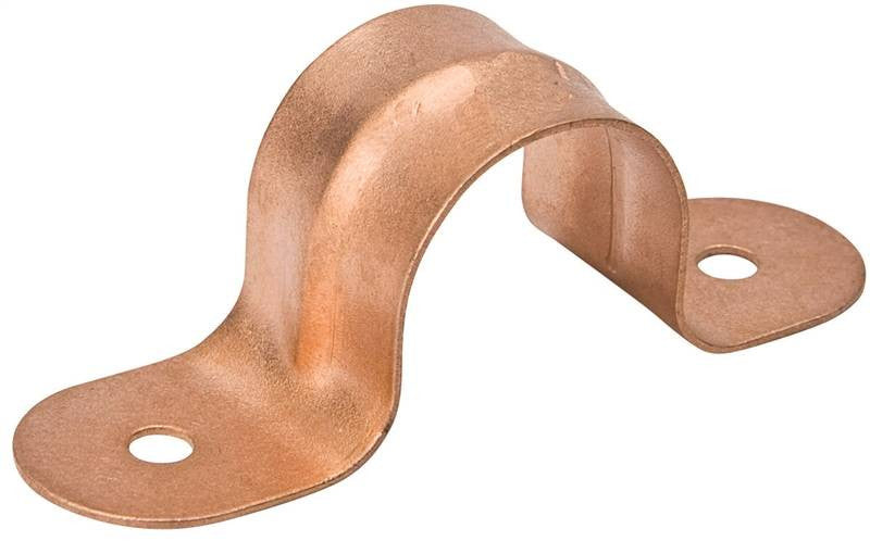 Pipe Strap Copper 3-8 In