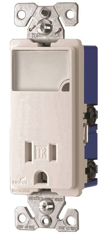 Receptacle Decorator Wht