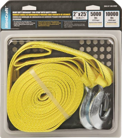 2inx25' Hd Tow Strap With Hook