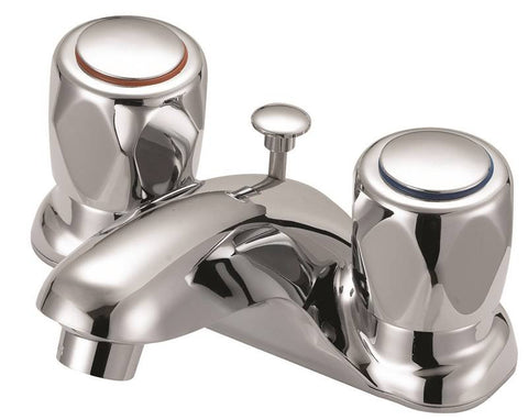 Faucet Lav 4in 2hndl Round Chr