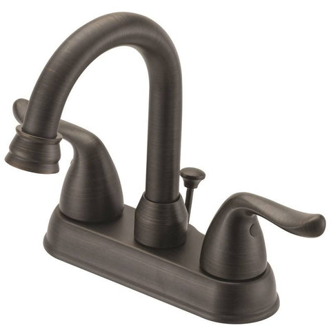 Faucet Lav 4in 2hndl Lever Brz
