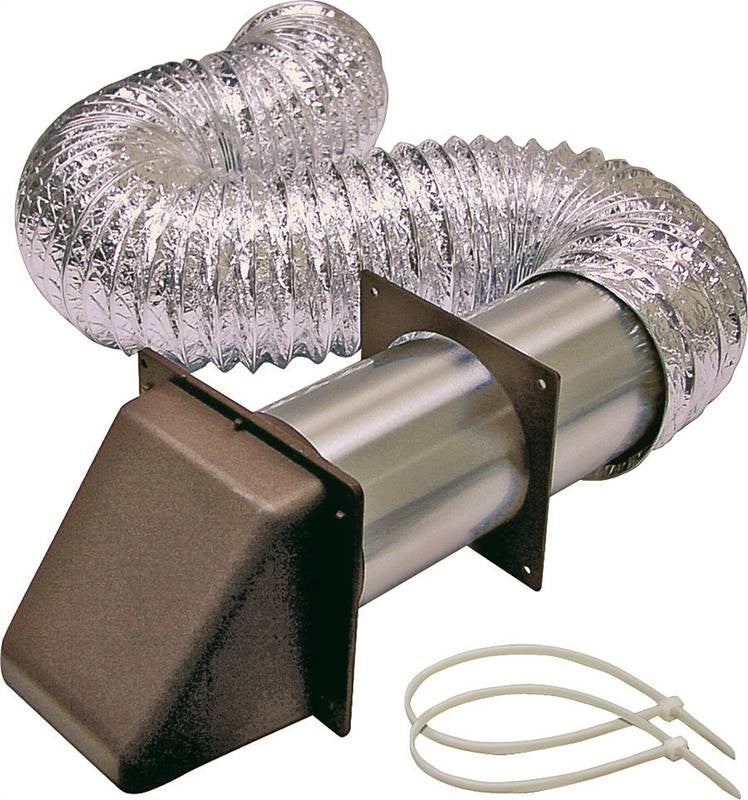 Vent Kit Dryer Alum 4inx8ft Br