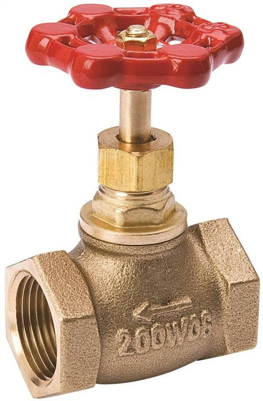 Globe Valve Brass 1-2 Ips