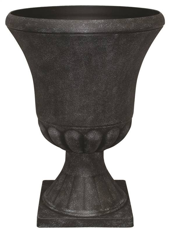 Urn 16x21in Weathered Blk