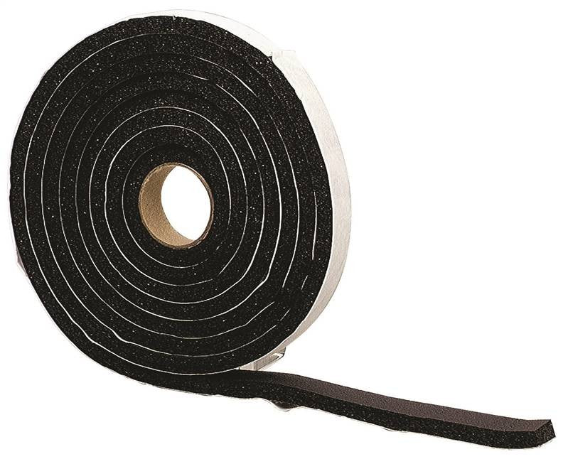 Weatherstrip Rubr Adh 10ft Blk