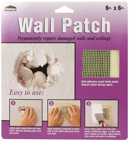 Patch Repr Wall Galv Stl 6x6in