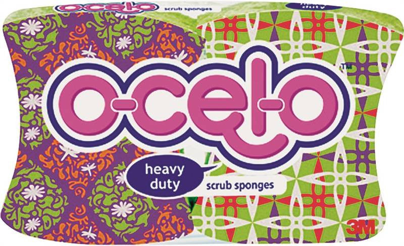 O-cel-o Hd Sponge Scrub 2pk