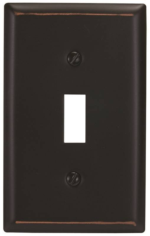 Wall Plate 1g Tgl Std Aged Brz