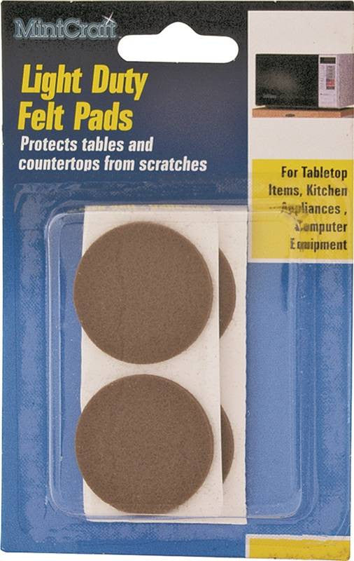 Pad Felt Round Ld 7-8in Brown