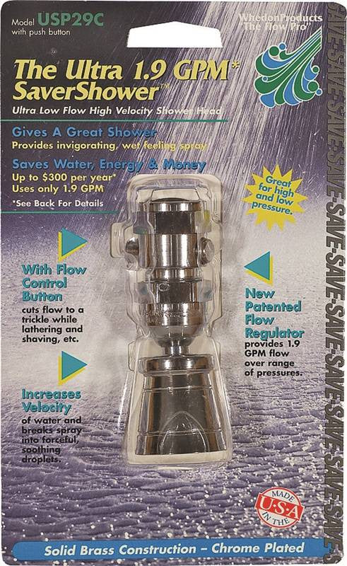 Showerhead 1.9gpm W-push Btn