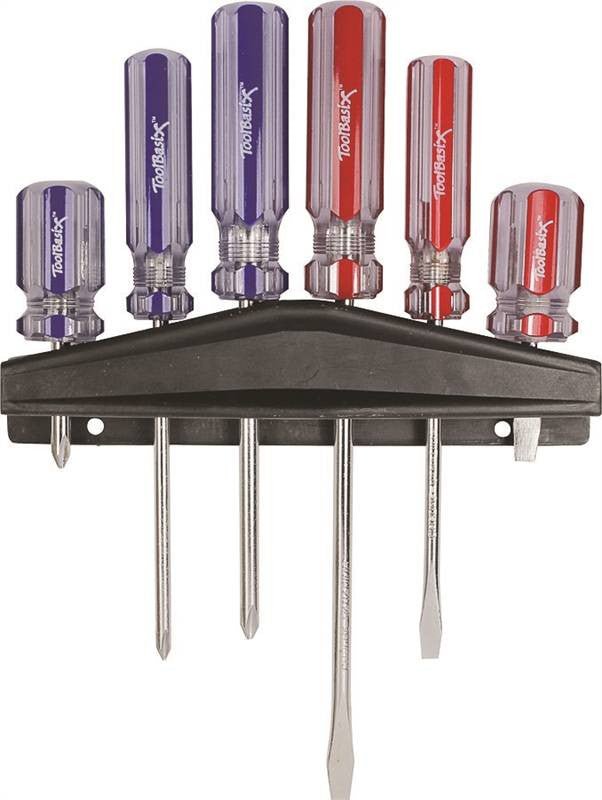 Screwdriver Set 6pc W-rack Tb