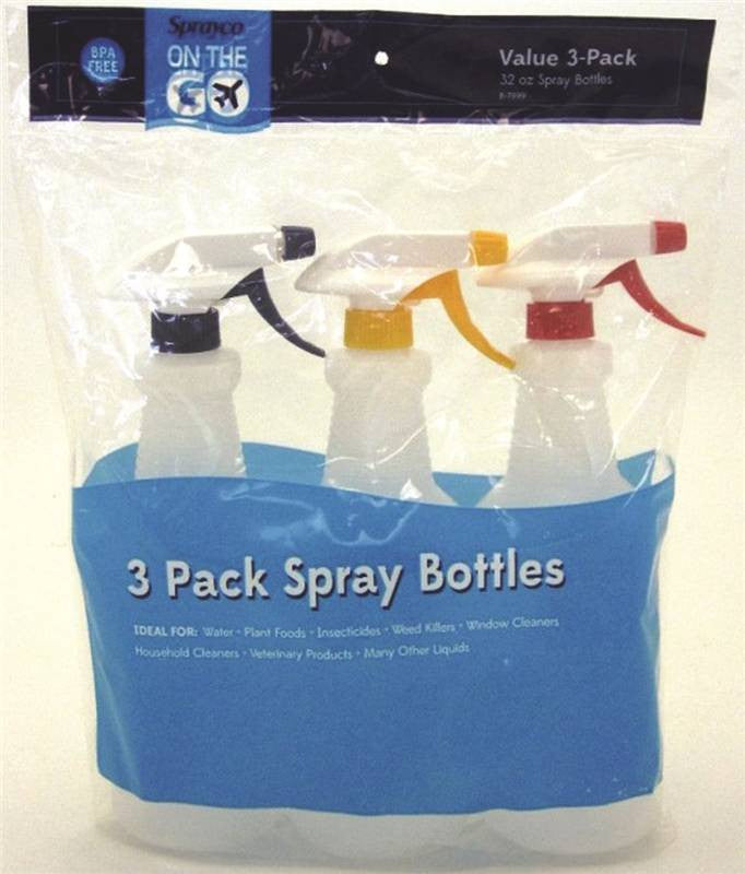 3pk 32oz Graduatd Spry Bottles