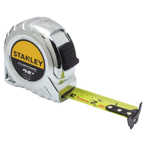 Tape Measure 25ft Chrome