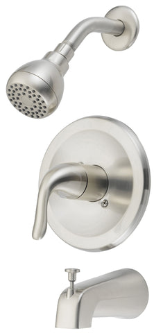 Faucet Tub-shower Sgl Hndl Nkl