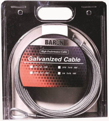 Cable Galv Precut 7x19 1-4 100