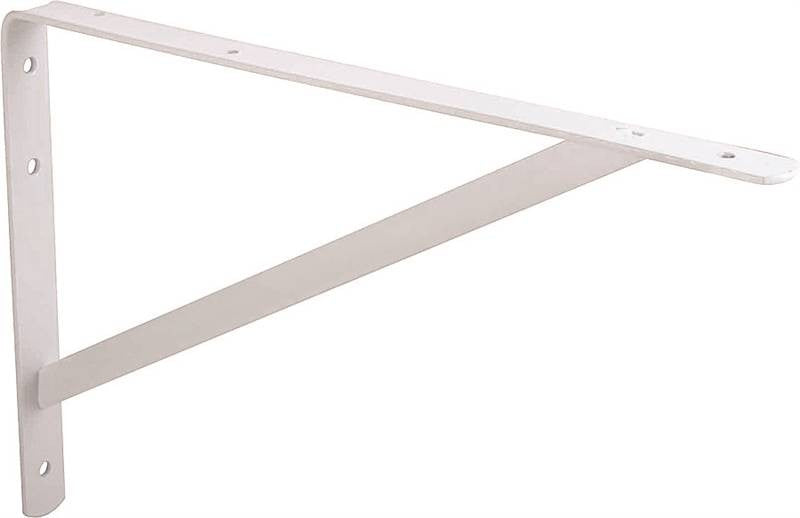 Bracket Shelf Hd White 12x8in