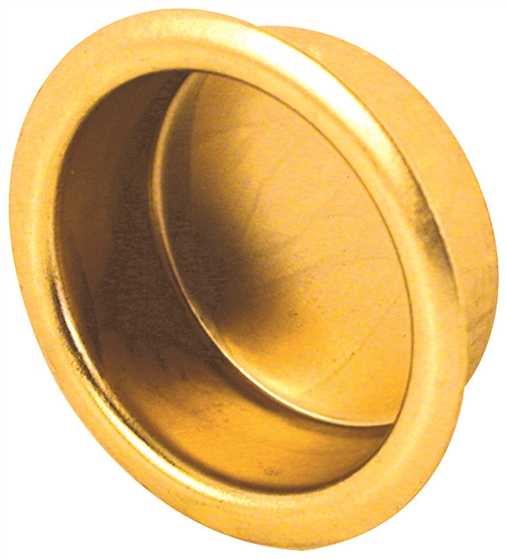 Pull Door Edge Brass 3-4in