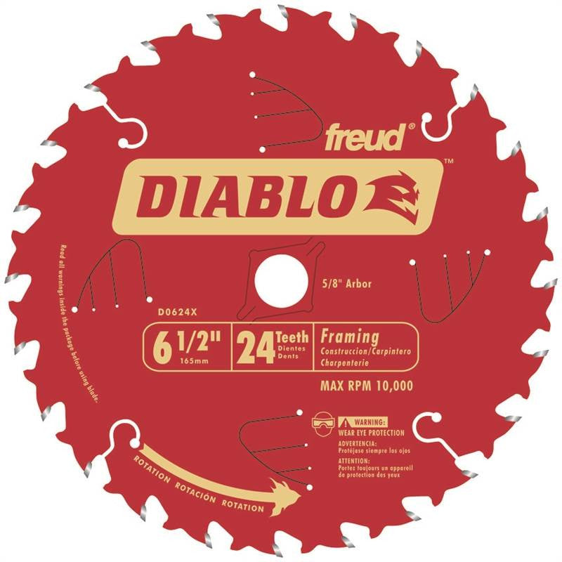 Circ Saw Blade 6-1-2-24t Frame