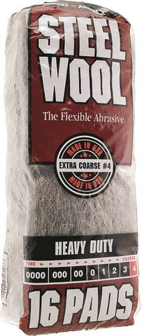 Pad Steel Wool 4 Extra Coarse