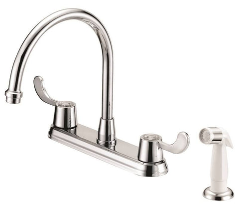 Faucet Kitchen 8in 2lever Chrm
