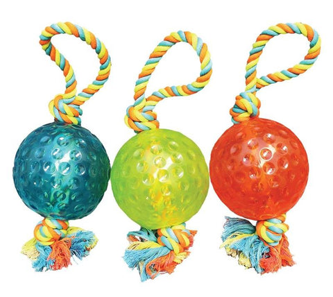 Toy Pet Tug 5in Ball W-rope