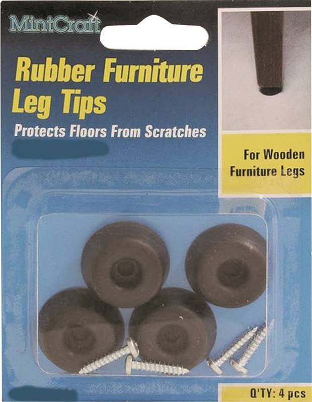 Pad Bumper Rub Screw 7-8in Blk