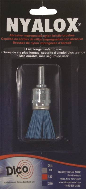 End Brush Blue 240 Grit 3-4in