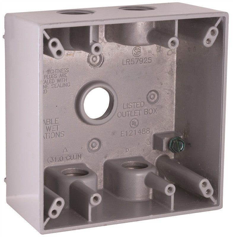 Box Outlet Alum 2g 31cu In Gry