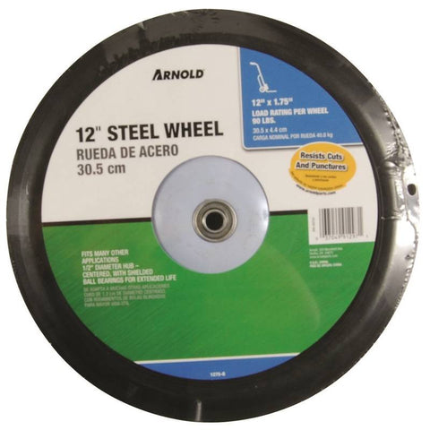 Mower Wheel Steel Hub12x1.75in