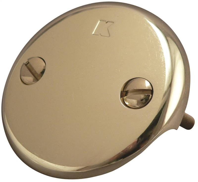 Faceplate Bath Drain Pol Brass