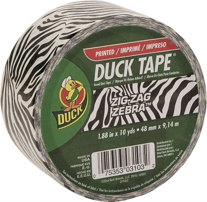 Tape Duct Zebra 1.88inx10yd