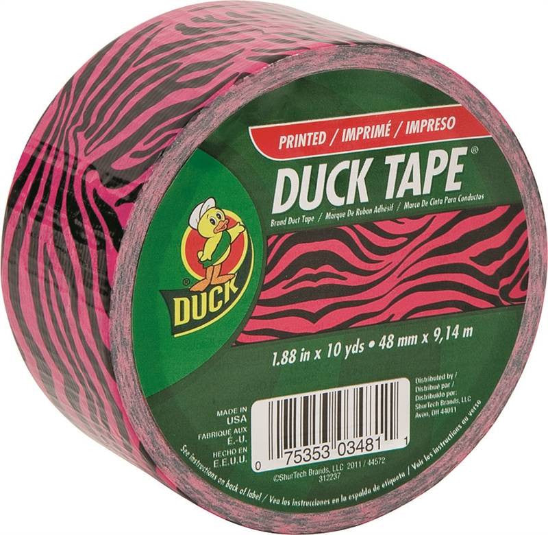 Tape Duct Pnk Zbra 1.88inx10yd