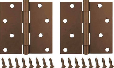 Hinge Door Sq 4x4in Ven Bronze