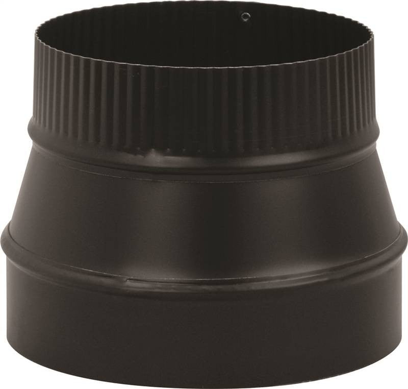 Reducer Pipe 24ga 8x7in Blk