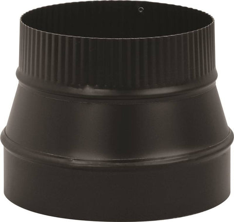 Reducer Pipe 24ga 8x7in Blk