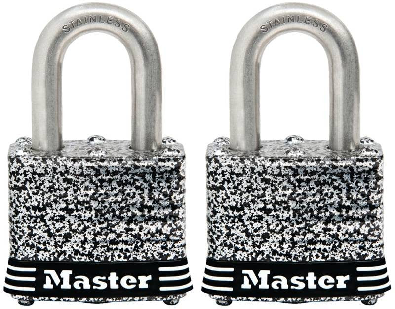 Padlock Coated Lam1-9-16in 2pk