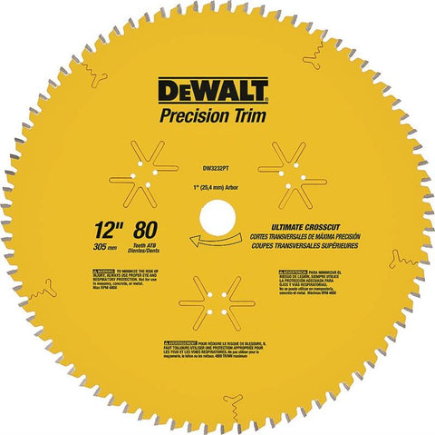 Circ Saw Blade P12in 80th