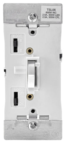 Dimmer Toggle Slide White