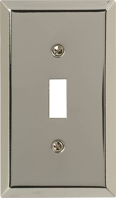 Wall Plate 1g Tgl Steel Chrome