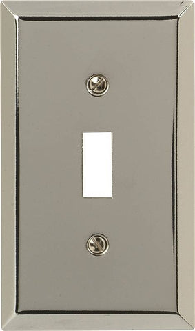 Wall Plate 1g Tgl Steel Chrome