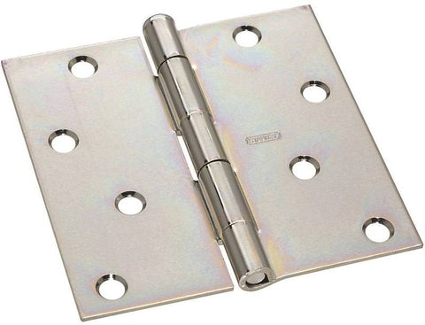 Hinge Utility Steel 4x4in Znc