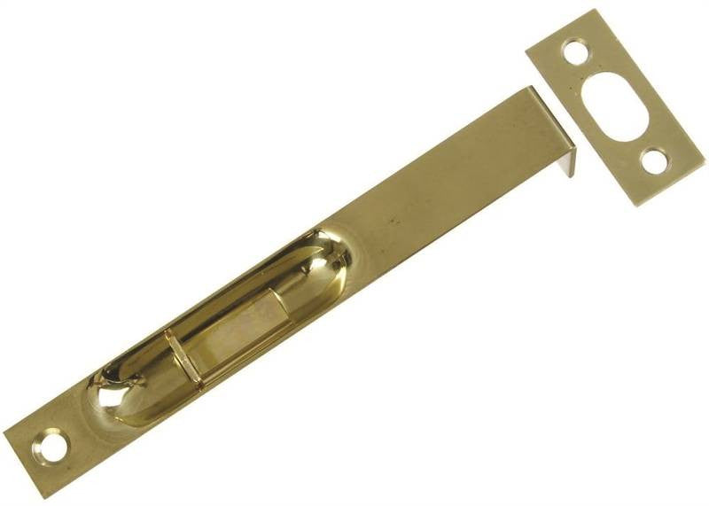 Bolt Flush Solid Brass 6in Br