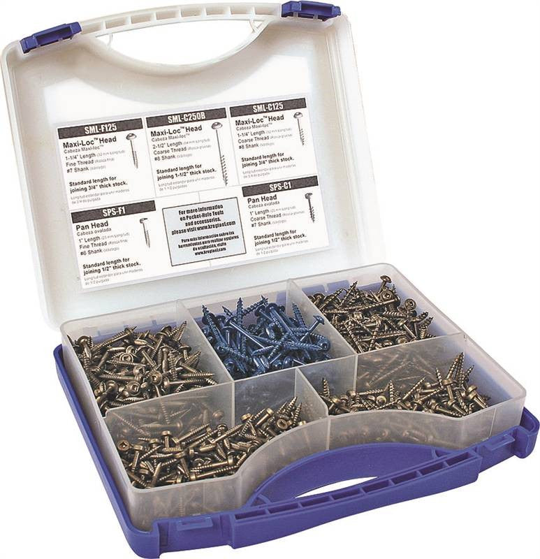 Pocket Hole Screw Kit 675 Pc