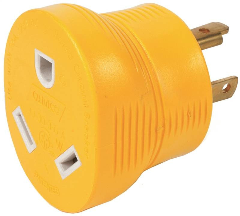 Adapter 30m-30f 3-prong 125v