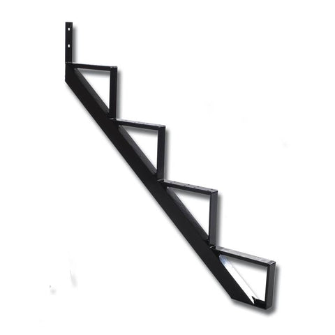 4-steps Black Alum Stair Riser