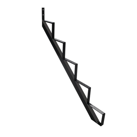 5-steps Black Alum Stair Riser