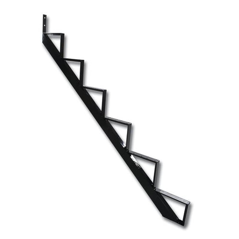 6-steps Black Alum Stair Riser